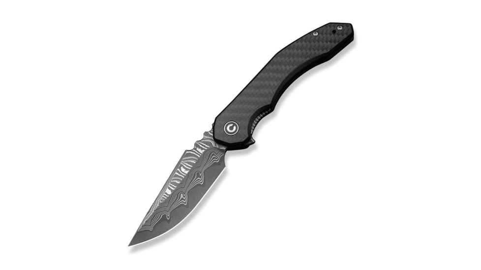 CIVIVI Bluetick Flipper Knife Carbon Fiber Overlay On Black G10 Handle