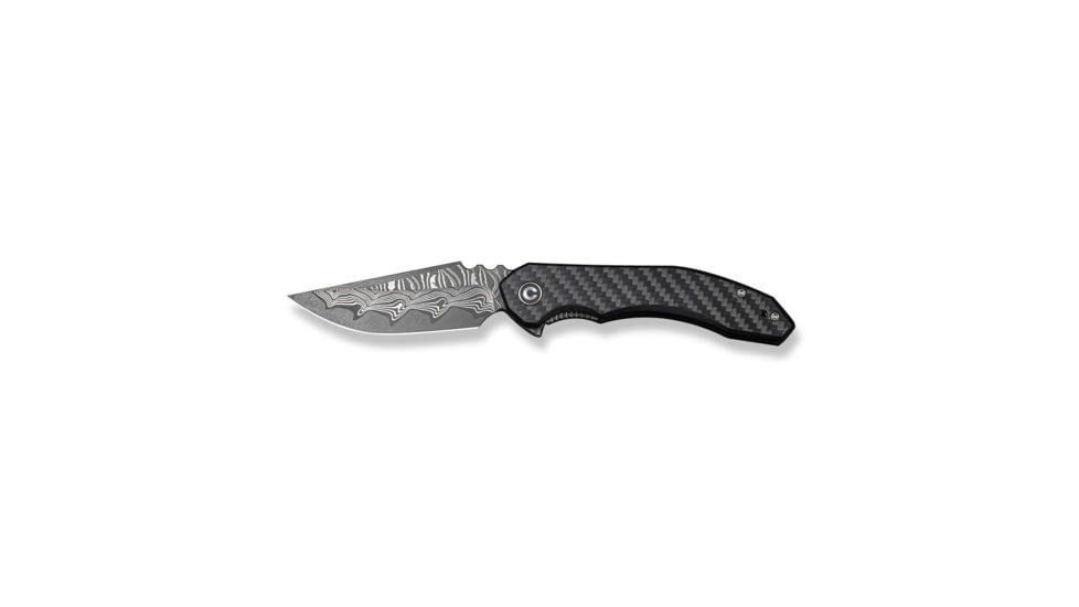 CIVIVI Bluetick Flipper Knife Carbon Fiber Overlay On Black G10 Handle
