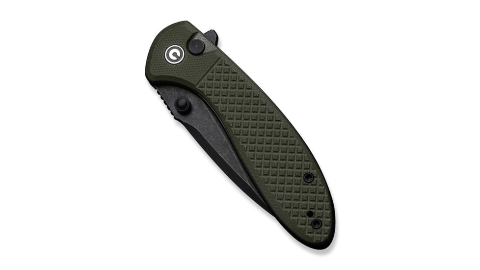 CIVIVI Faeger Flipper &amp; Thumb Stud &amp; Button Lock Knife Milled Od Green G10 Handle