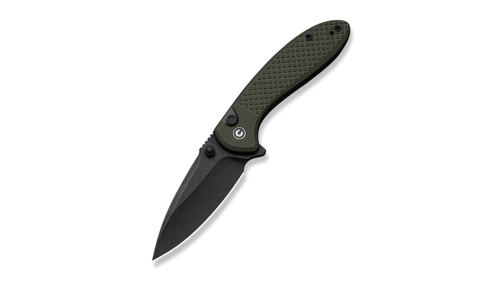 CIVIVI Faeger Flipper &amp; Thumb Stud &amp; Button Lock Knife Milled Od Green G10 Handle