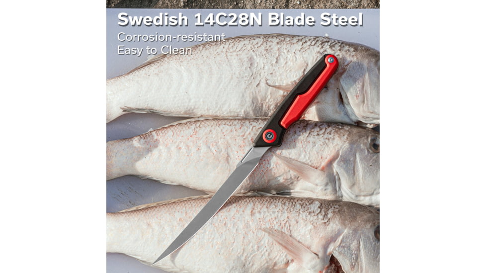 Civivi Knife Shawka 5.81 Black Red Folding Fillet Knife