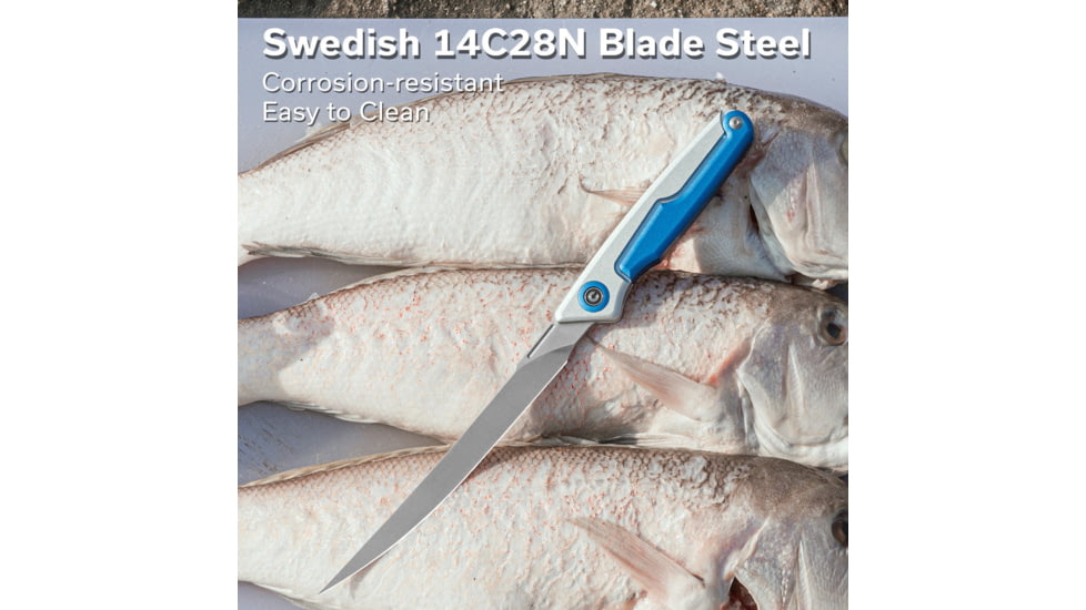 Civivi Knife Shawka 5.81 Silver Blue Folding Fillet Knf