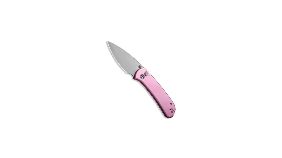 Civivi CIVIVI Qubit Button Lock Knife Pink Aluminum 2.98" Satin C22030E-5*DISC*, Pink, 14C28N, adult, BHQ-232261