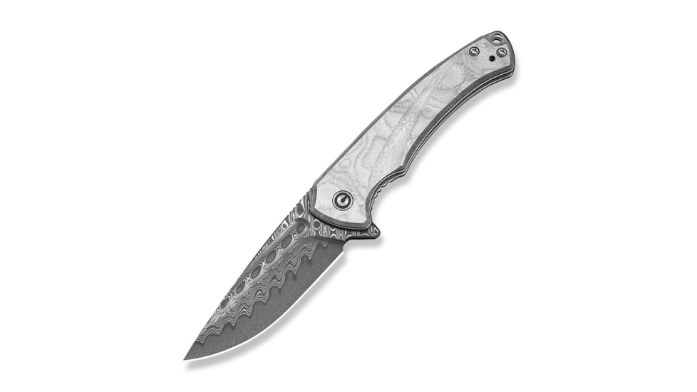 CIVIVI Voidflare Flipper Knife G10 With Aluminum Foil Handle 2.92inch Damascus Blade