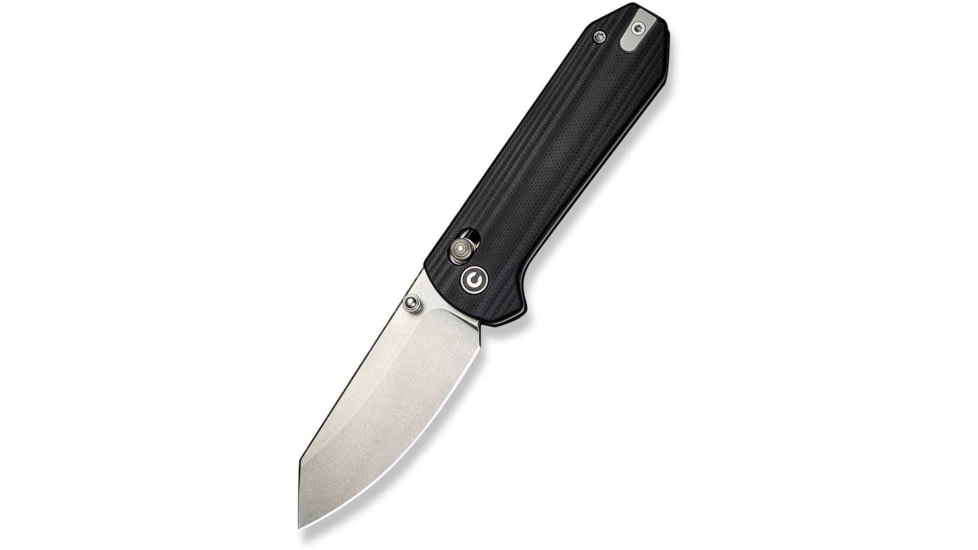 CIVIVI Yonder Thumb Stud &amp; Crossbar Lock Knife Black G10 Handle