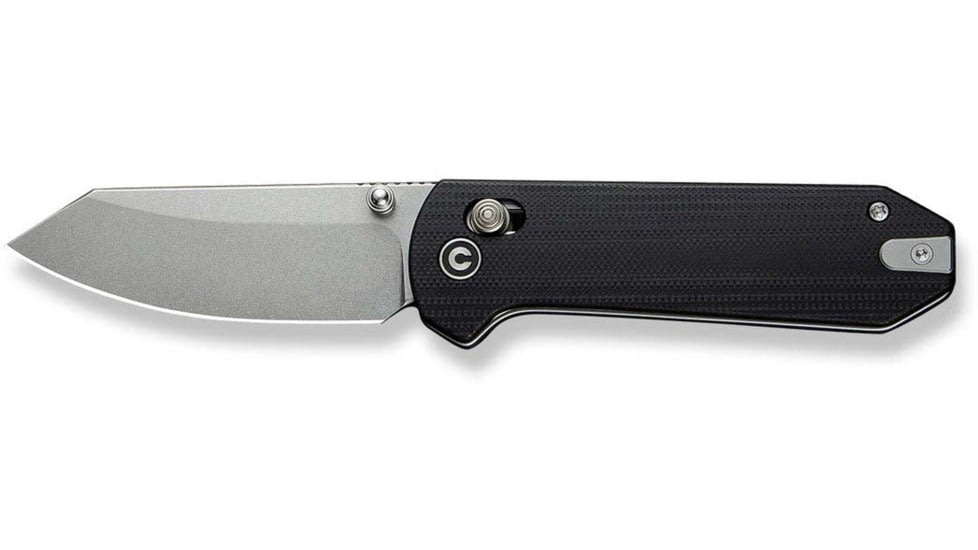 CIVIVI Yonder Thumb Stud &amp; Crossbar Lock Knife Black G10 Handle