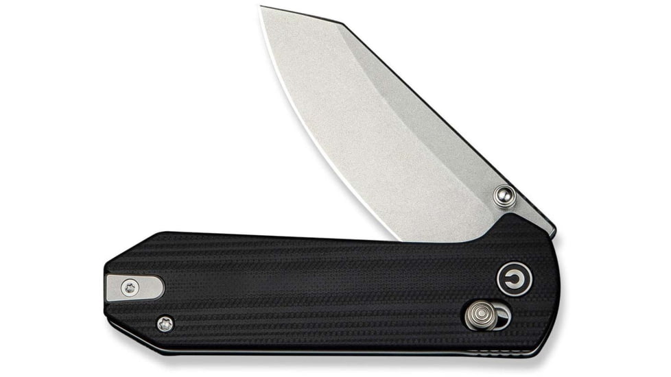 CIVIVI Yonder Thumb Stud &amp; Crossbar Lock Knife Black G10 Handle