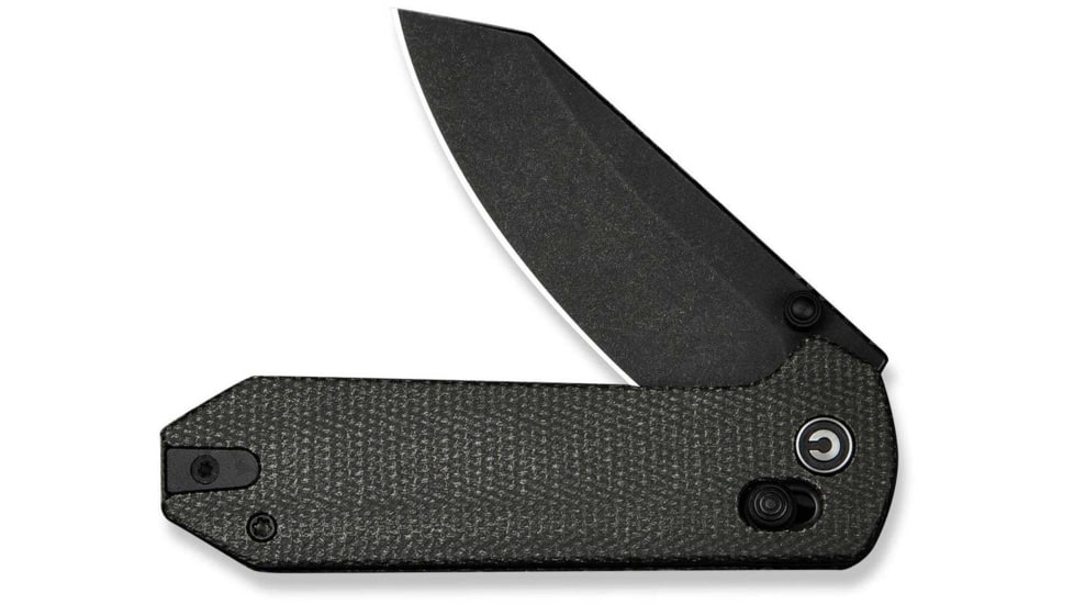 CIVIVI Yonder Thumb Stud &amp; Crossbar Lock Knife Dark Green Canvas Micarta Handle