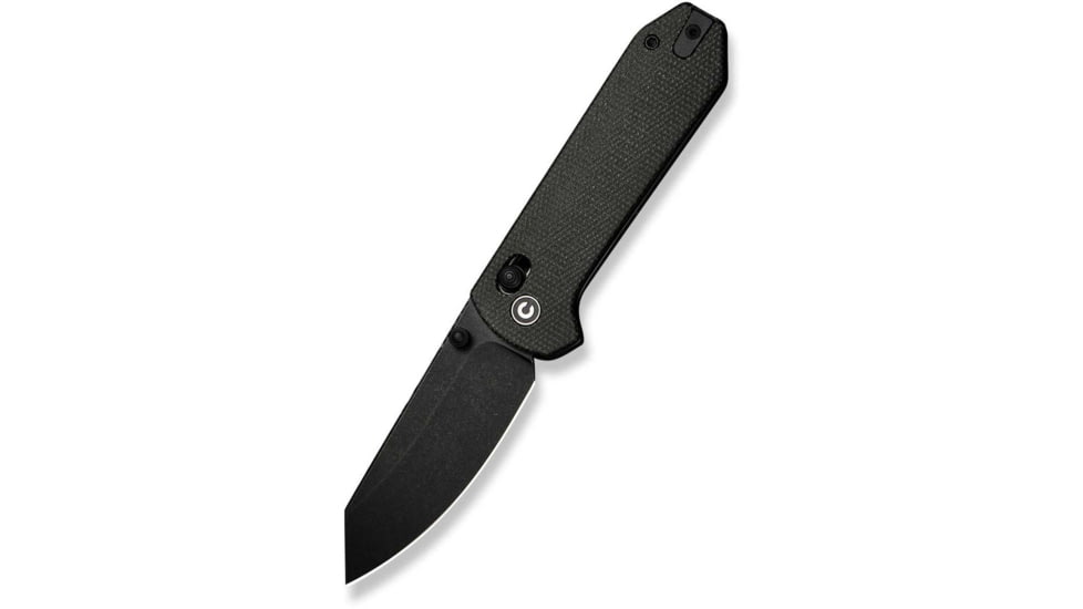 CIVIVI Yonder Thumb Stud &amp; Crossbar Lock Knife Dark Green Canvas Micarta Handle