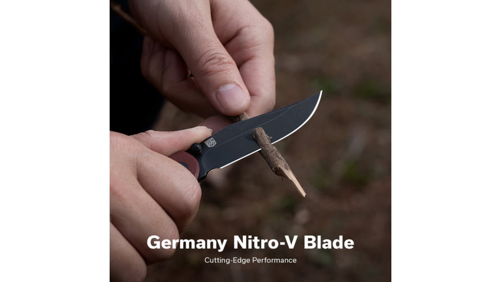 CIVIVI Clingman Front Flipper &amp; Thumb Stud Knife G10 Handle 2.99inch Nitro-v Blade C23065-2 - C23065-2