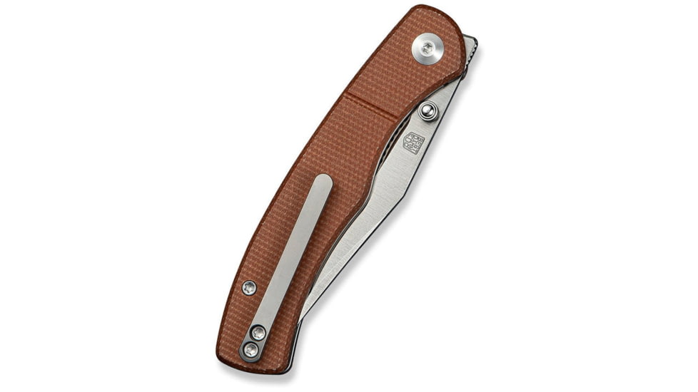 CIVIVI Clingman Front Flipper &amp; Thumb Stud Knife Micarta Handle 2.99inch Nitro-v Blade C23065-3 - C23065-3