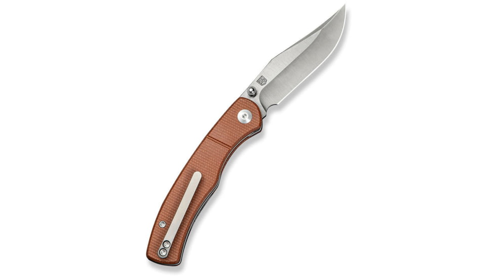 CIVIVI Clingman Front Flipper &amp; Thumb Stud Knife Micarta Handle 2.99inch Nitro-v Blade C23065-3 - C23065-3