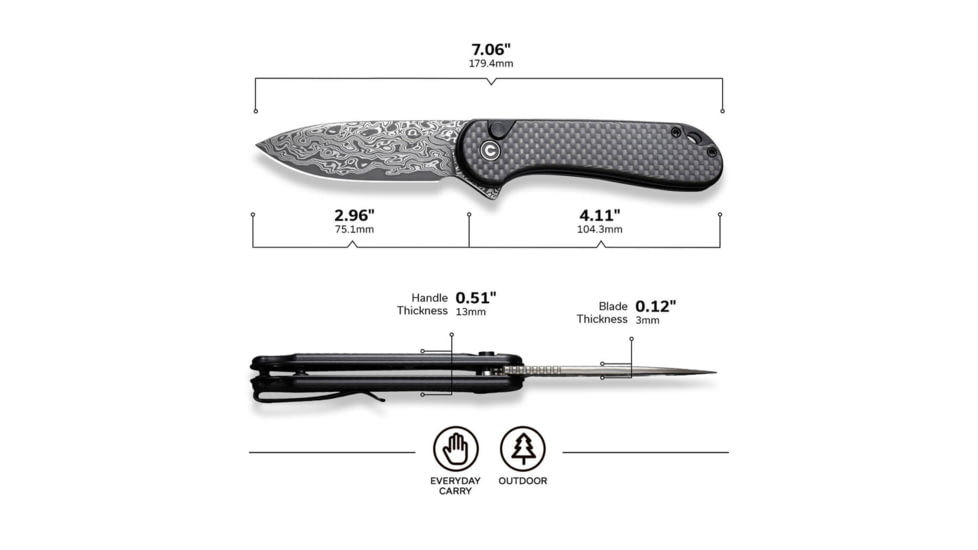 CIVIVI Elementum II Button Lock