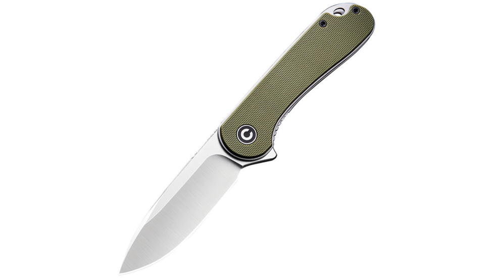 CIVIVI Elementum Linerlock Green Folding Knife, 3 satin finish D2 tool steel blade, Green G10 handle, C907E