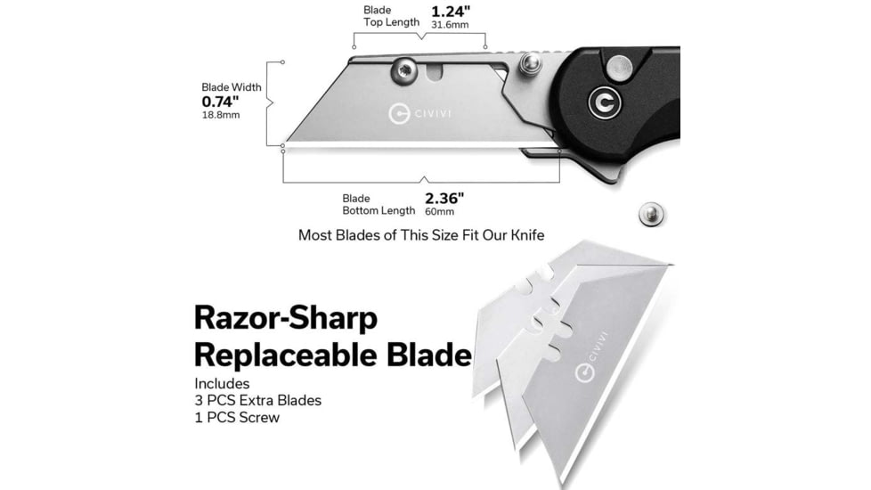 CIVIVI Elementum Utility Knife - C23039B-1