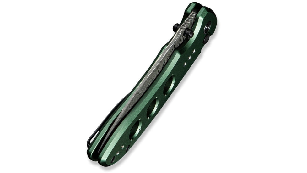 CIVIVI Hyperpulse Flipper &amp; Thumb Stud &amp; Button Lock Knife Aluminum Handle 3.5inch Damascus Blade C23087a-ds1 - C23087A-DS1