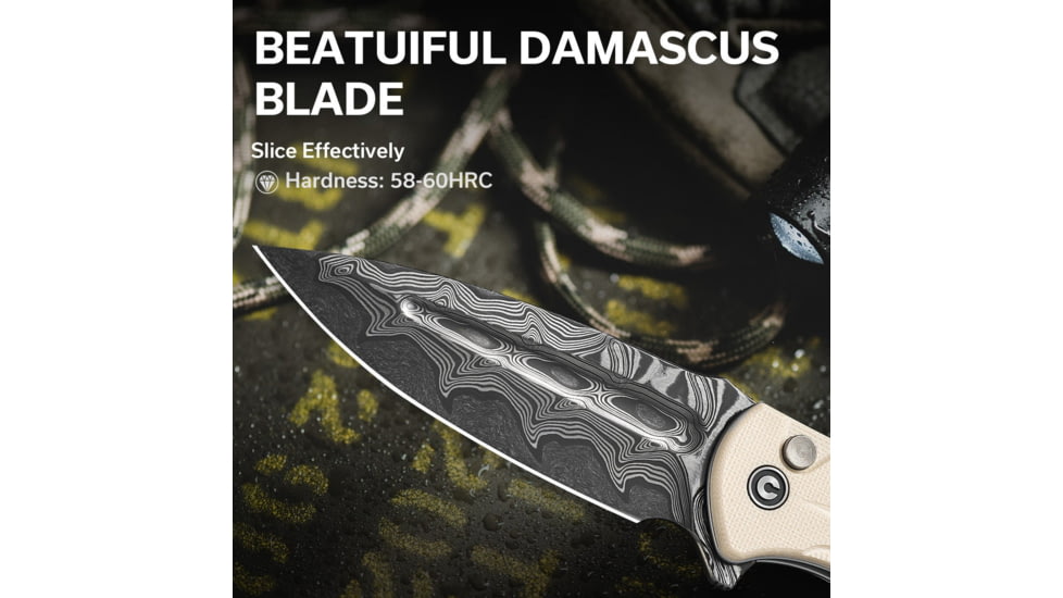 CIVIVI Incindie Flipper &amp; Button Lock Knife - C23053-DS1