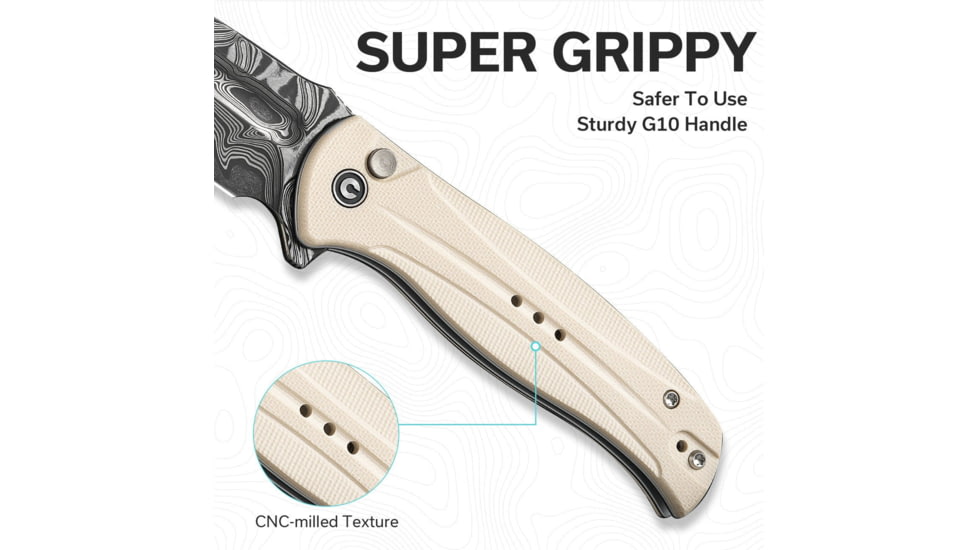 CIVIVI Incindie Flipper &amp; Button Lock Knife - C23053-DS1