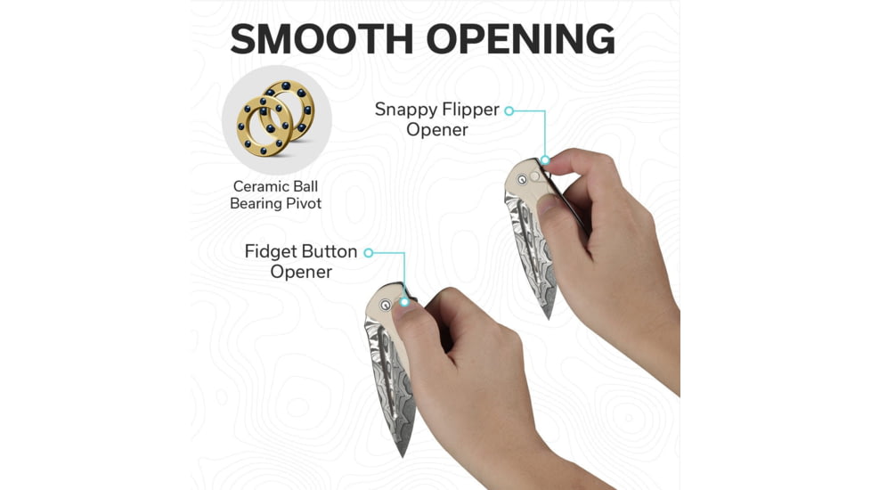 CIVIVI Incindie Flipper &amp; Button Lock Knife - C23053-DS1