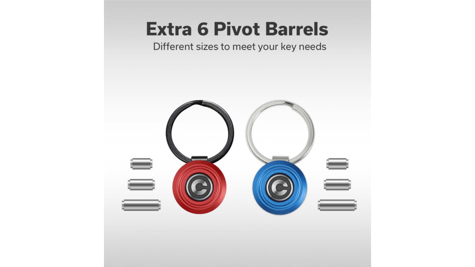 CIVIVI Key Coin Aluminum Pocket Key Organizer Set, Red/Blue, C23056-3