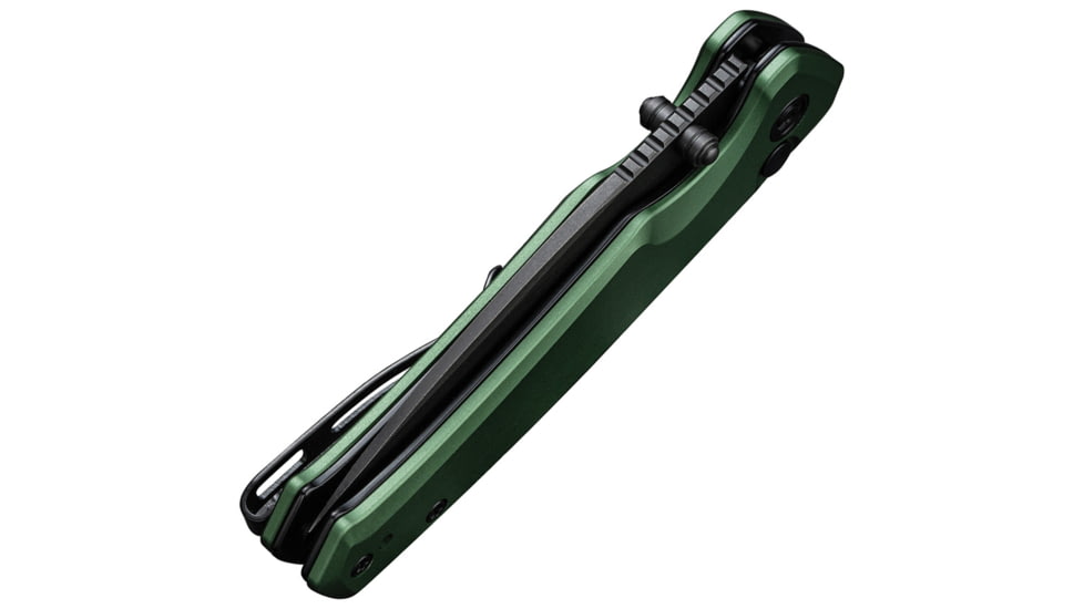 CIVIVI Altus Folding Knife, 2.97in, Carbon Steel, Aluminum Handle, Green, C200765