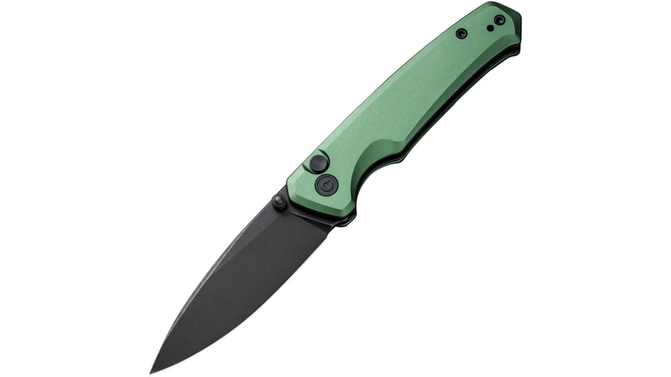 Civivi Knife Altus 2.97'' Green /blk Stonewash Button Lock