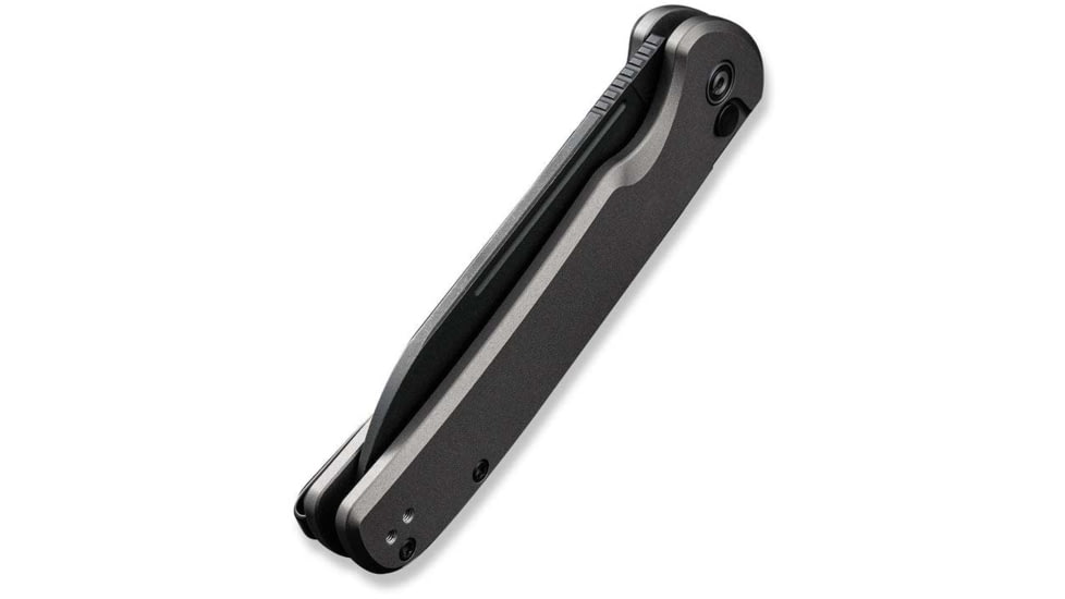 CIVIVI Chevalier Folding Knife, 3.4in, Carbon Steel, Sheepsfoot Blade, Aluminum Gray Handle, C20022B3
