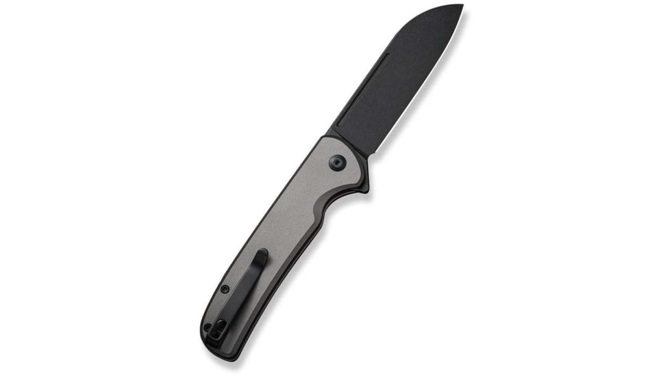 CIVIVI Chevalier Folding Knife, 3.4in, Carbon Steel, Sheepsfoot Blade, Aluminum Gray Handle, C20022B3