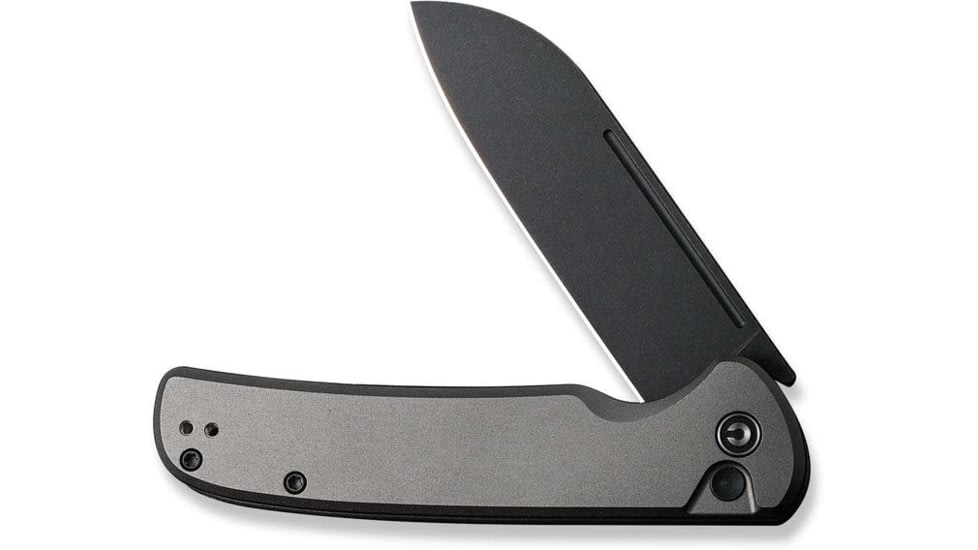 CIVIVI Chevalier Folding Knife, 3.4in, Carbon Steel, Sheepsfoot Blade, Aluminum Gray Handle, C20022B3