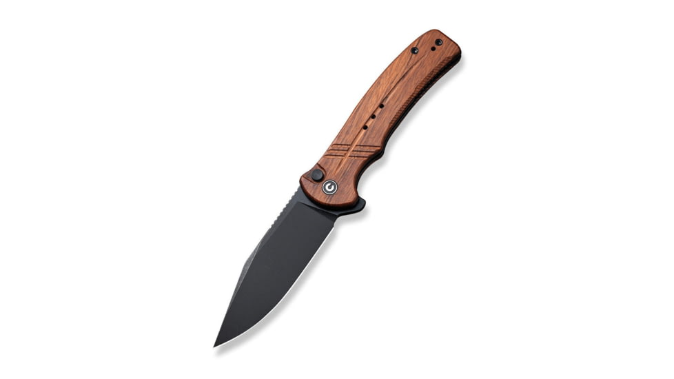 Civivi Knife Cogent 3.47 Wood /stonewash Button Lock