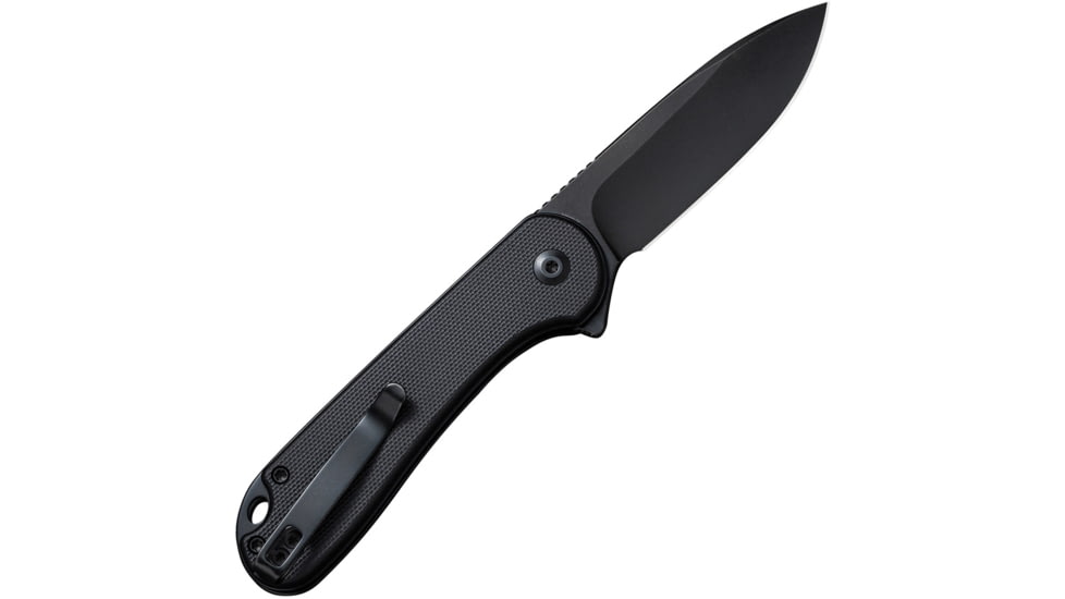 Civivi Knife Elementum Ii 2.96 '' G-10/blk Stonewash Bttn Lock