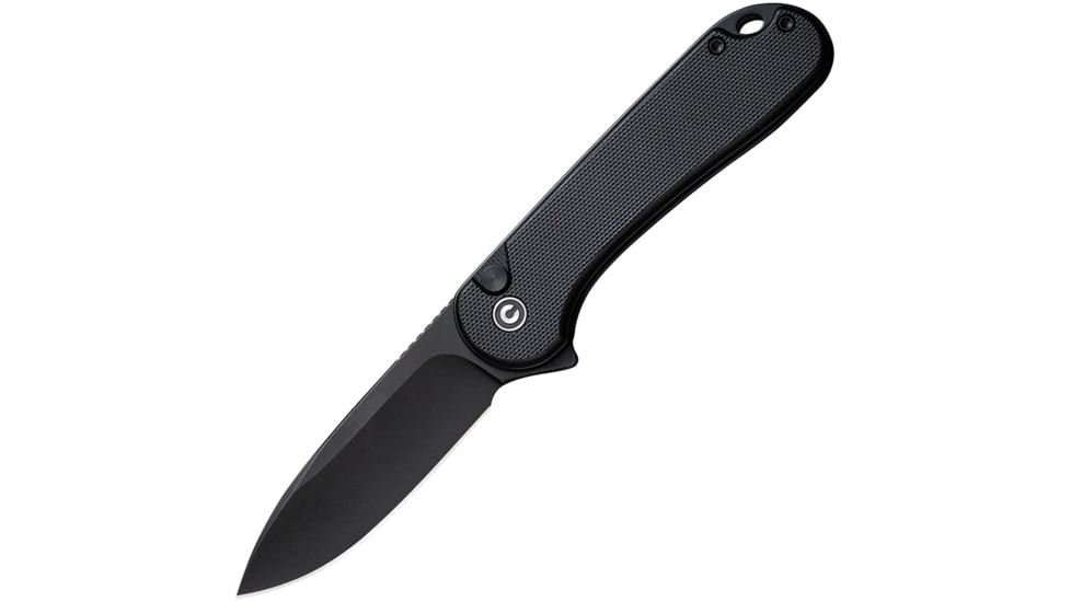 Civivi Knife Elementum Ii 2.96 '' G-10/blk Stonewash Bttn Lock