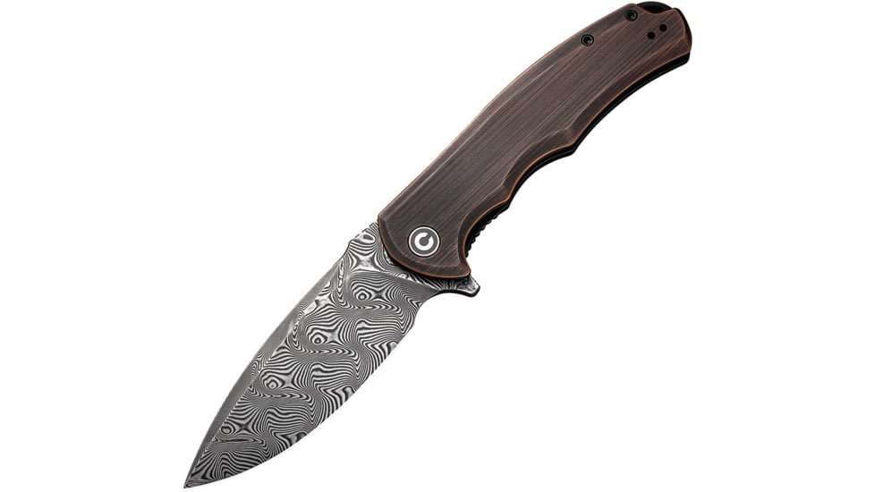 Civivi Knife Praxis 3.74'' Blk Hand Rubbed Copper/damascus
