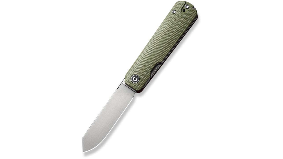 Civivi Sendy Flipper Assisted Opening Folding Knife 2.83 in, Nitro-V, Spey Point Blade, G10 Green/Red Handle, C21004B1CP