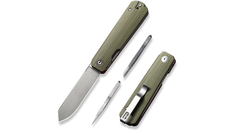 Civivi Knife Sendy 2.83 Milled Green/red G-10 Satin