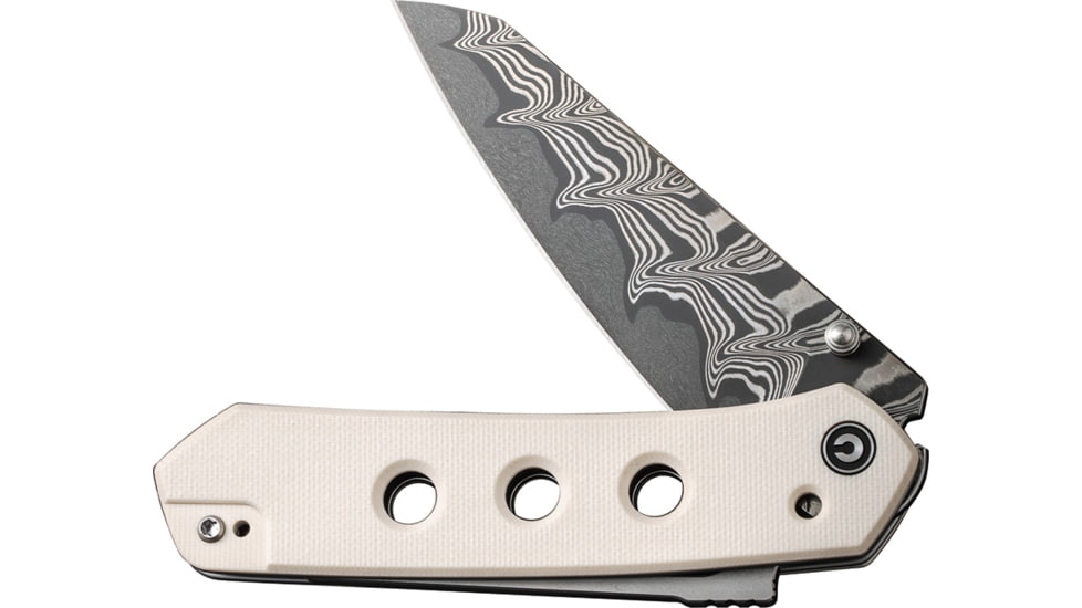 CIVIVI Knife Vision Fg 3" Ivory Damascus Blade Clam Pack, C22036DS1CP