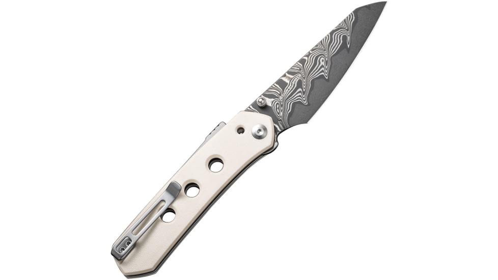 CIVIVI Knife Vision Fg 3" Ivory Damascus Blade Clam Pack, C22036DS1CP