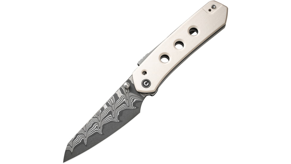 CIVIVI Knife Vision Fg 3" Ivory Damascus Blade Clam Pack, C22036DS1CP