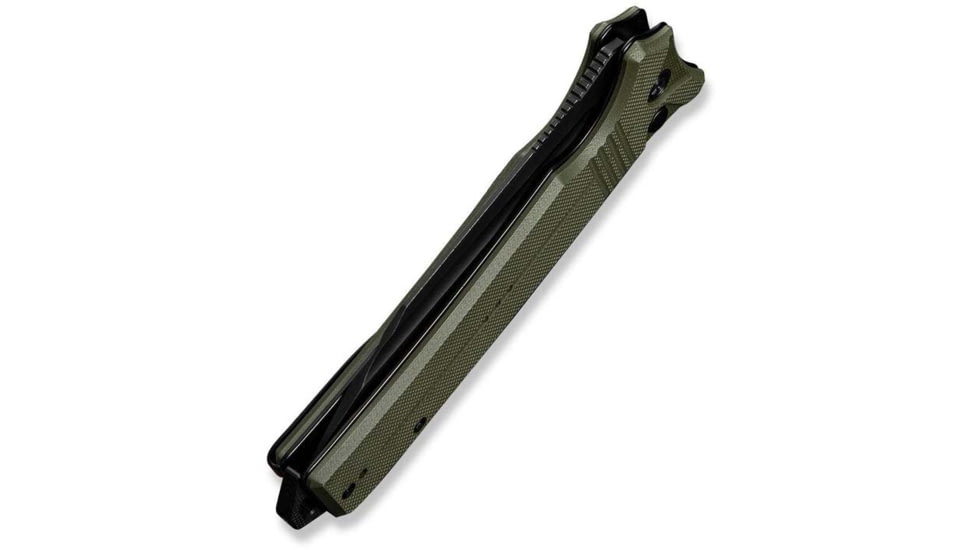 Civivi Knives Neurohaptic EDC 3.74 Folding Clip Point Plain Black Stonewashed Nitro-V Steel Blade, OD Green Textured G10 Handle,C23080-3