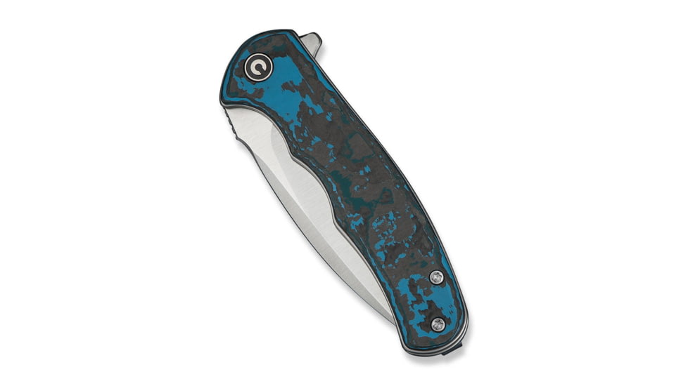 CIVIVI Mini Praxis Flipper Knife Arctic Storm Fat Carbon Fiber Handle - C18026CB-1