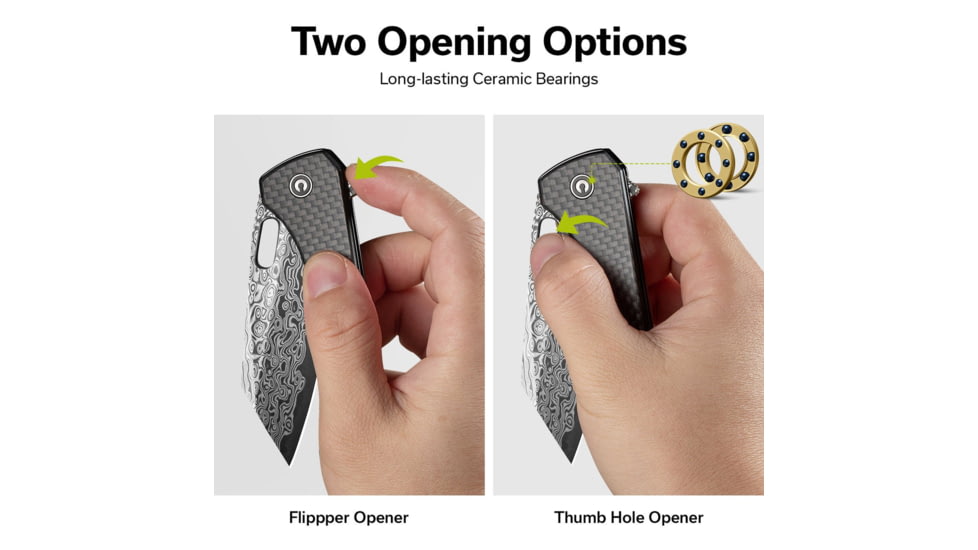 CIVIVI Nugz Flipper &amp; Thumb Hole Knife - C23060-DS1