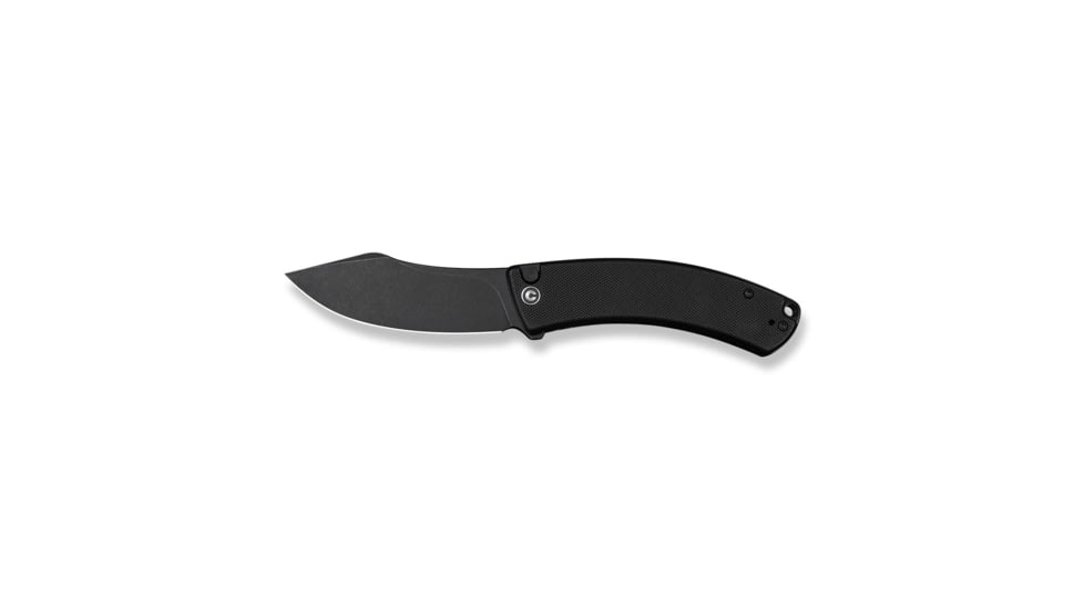 CIVIVI Outlaw Muk Flipper &amp; Button Lock Knife Black G10 Handle 3.47inch Black Stonewashed 14c28n Blade