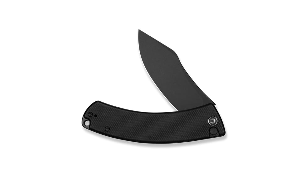 CIVIVI Outlaw Muk Flipper &amp; Button Lock Knife Black G10 Handle 3.47inch Black Stonewashed 14c28n Blade