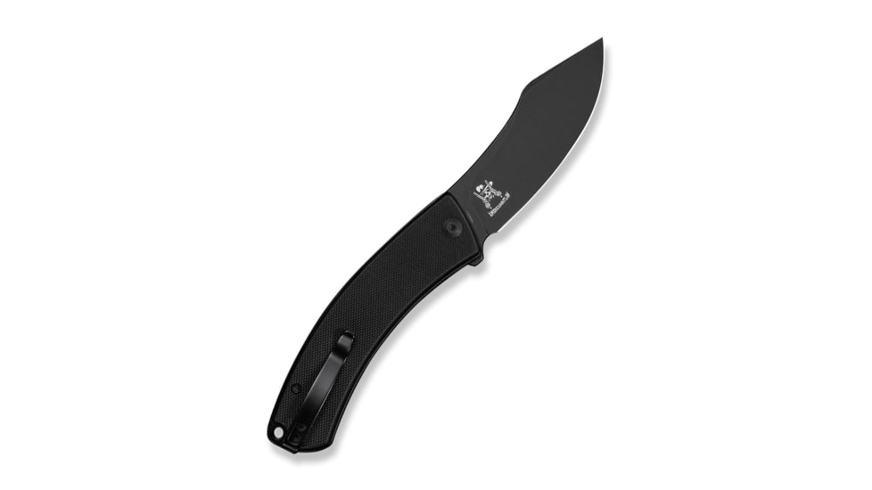 CIVIVI Outlaw Muk Flipper &amp; Button Lock Knife Black G10 Handle 3.47inch Black Stonewashed 14c28n Blade
