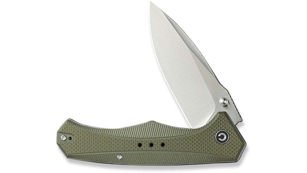 CIVIVI Photonix Flipper &amp; Thumb Stud Knife Od Green Coarse G10 Handle 3.7inch Satin Finished 14c28n Blade C23081b-2 - C23081B-2