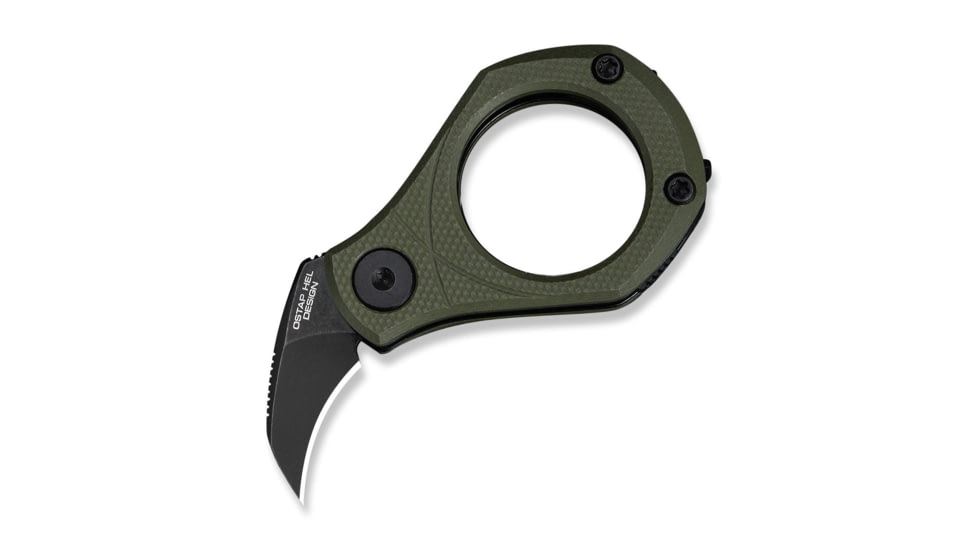 CIVIVI Pyrus Slip Joint Utility Knife Od Green G10 Handle 0.65inch Black Stonewashed 14c28n Blade