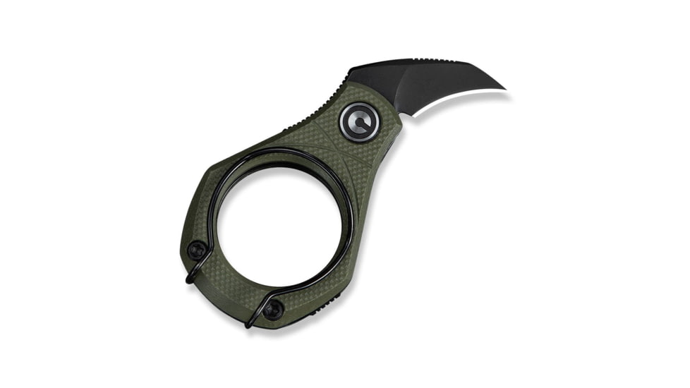 CIVIVI Pyrus Slip Joint Utility Knife Od Green G10 Handle 0.65inch Black Stonewashed 14c28n Blade