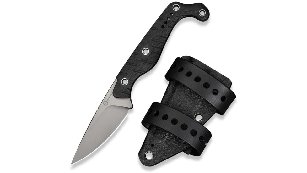 CIVIVI Sokn Fixed Blade Knife Black G10 Handle - C22027-1