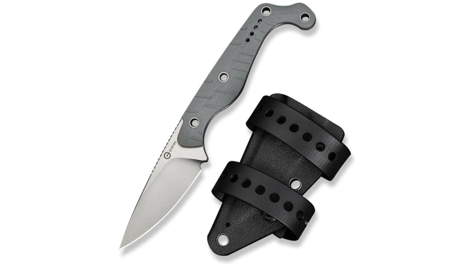 CIVIVI Sokn Fixed Blade Knife Gray G10 Handle - C22027-2