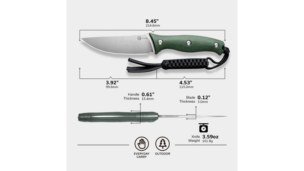 CIVIVI Stormridge Knife - C23041-3